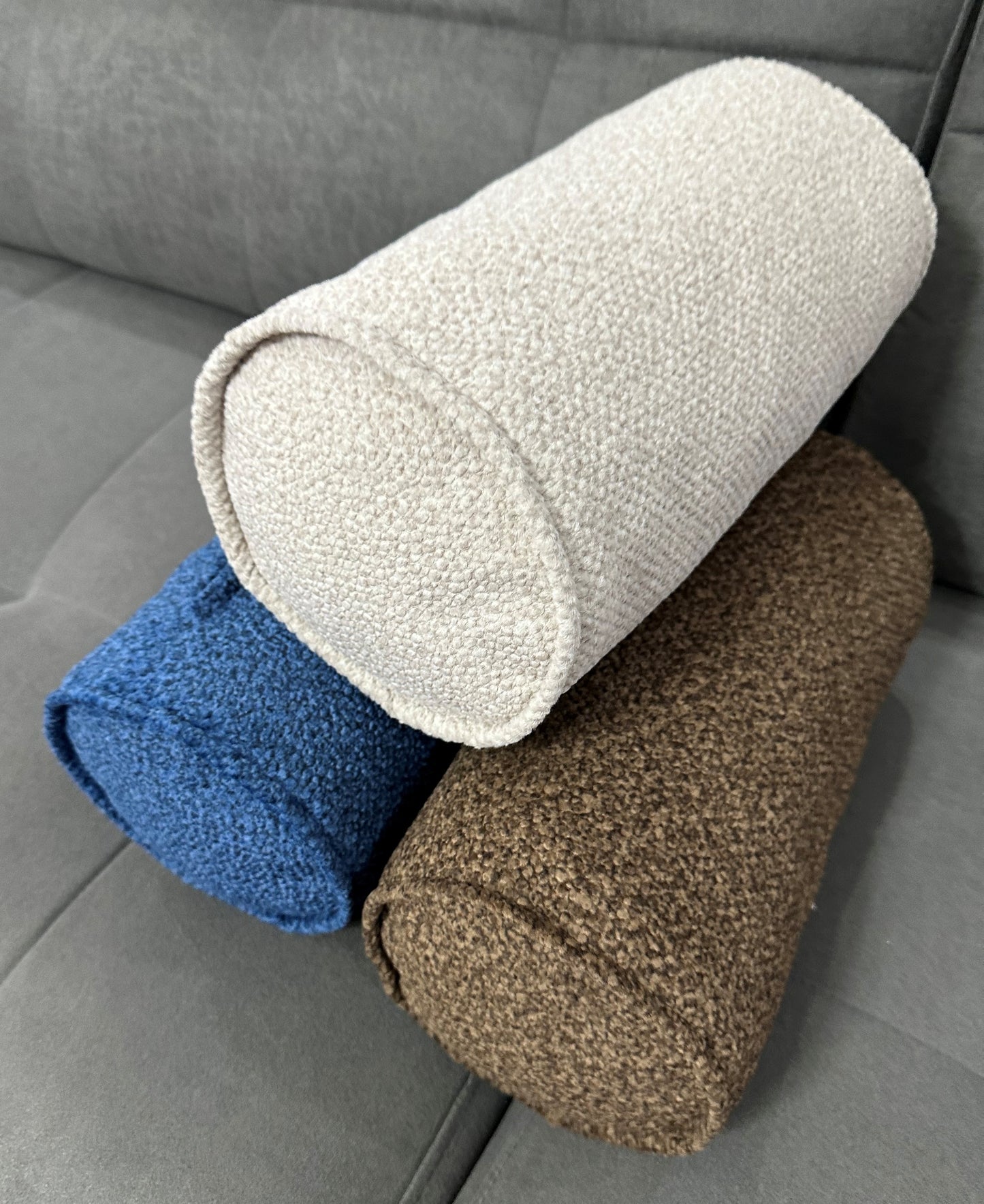Custom Bolster Pillow Cover - Round Neckroll, Indoor Sofa & Throw Pillow, Custom Size Decorative Bolster