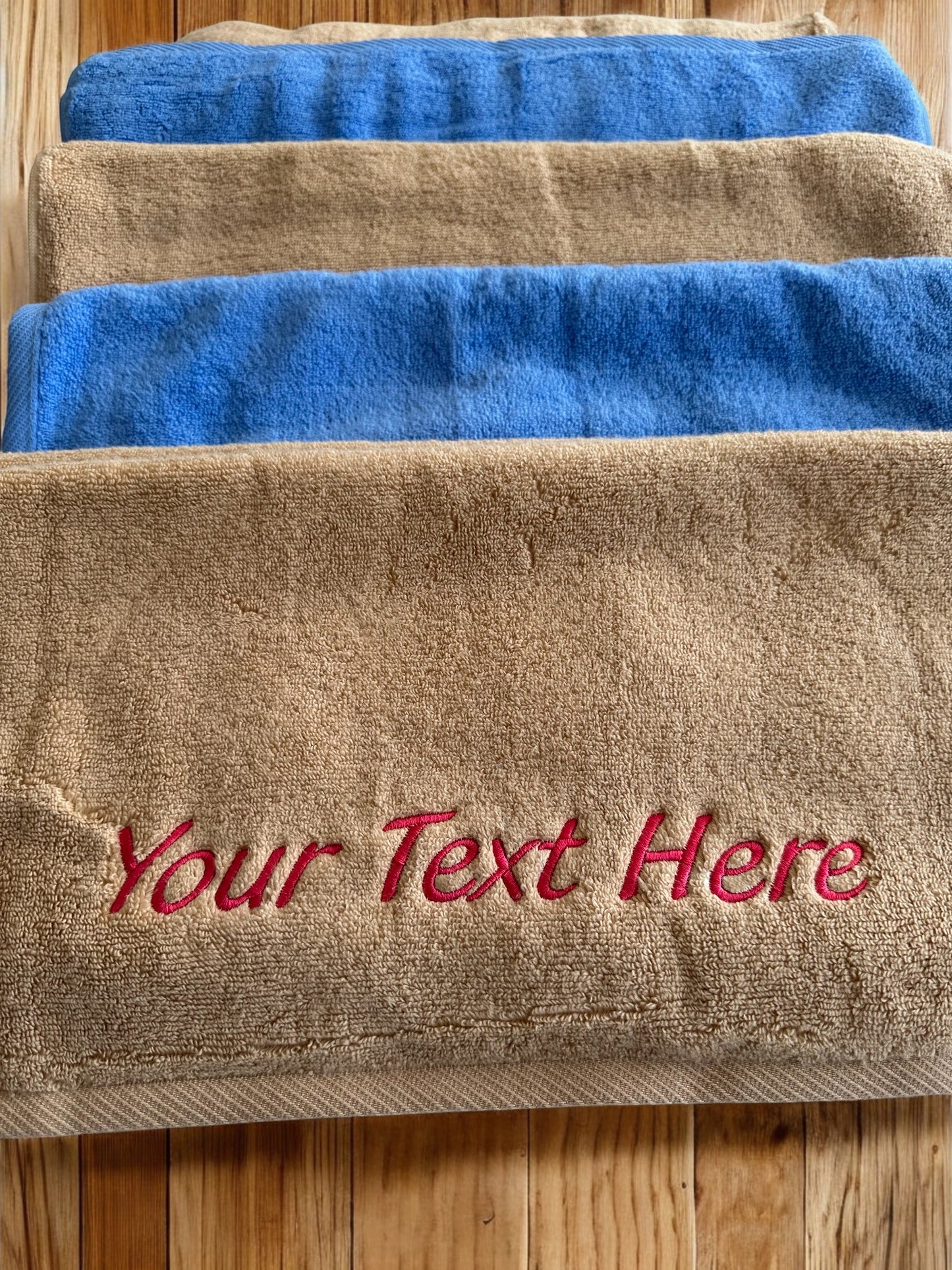 Personalized Terry Towels - Embroidered Monogrammed Hand Towels with Name, Perfect Wedding Gift