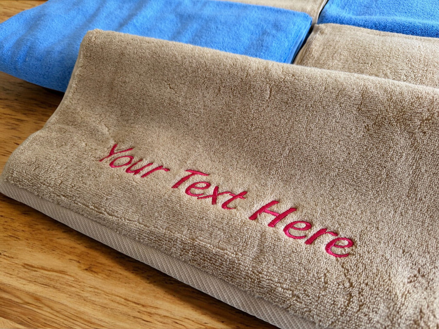 Personalized Terry Towels - Embroidered Monogrammed Hand Towels with Name, Perfect Wedding Gift