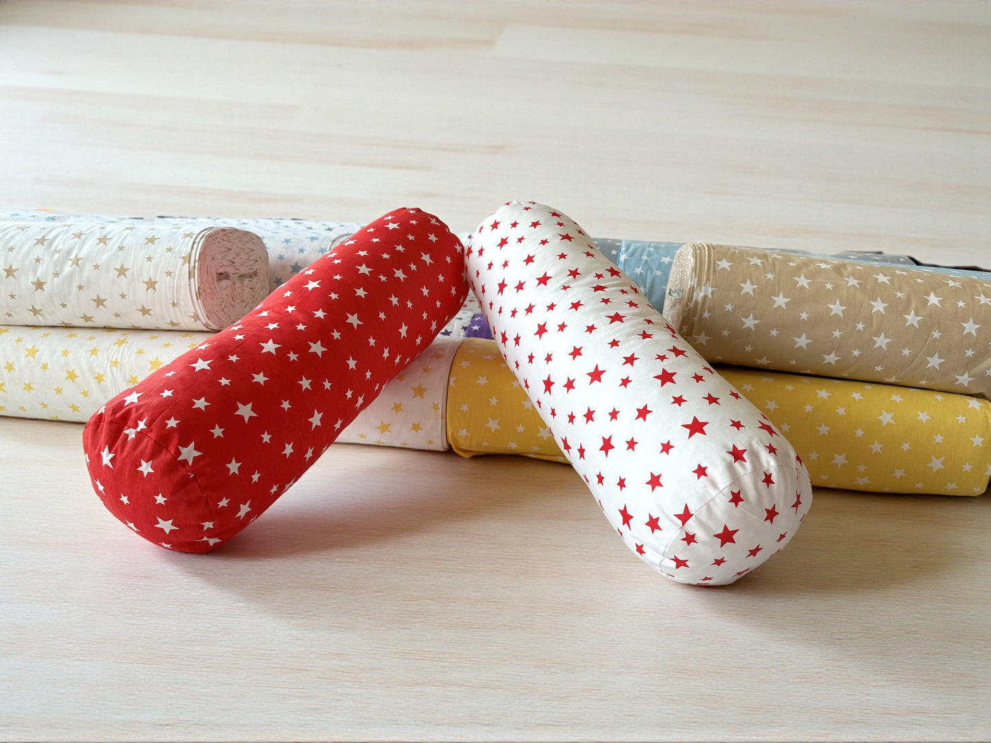 Custom Bolster Pillow Cover - Any Diameter & Length, Cotton Roll and Cylinder Pillow Covers, Decorative Throw Pillow Case