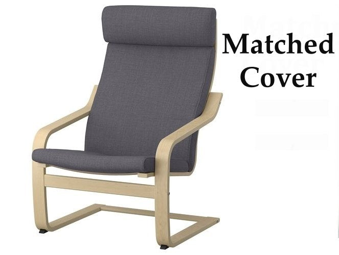 Custom Made Poang Armchair Cover - Ikea Poäng Chair Cushion Slipcover, Upholstery Fabric Seat Pads (ONLY COVER)