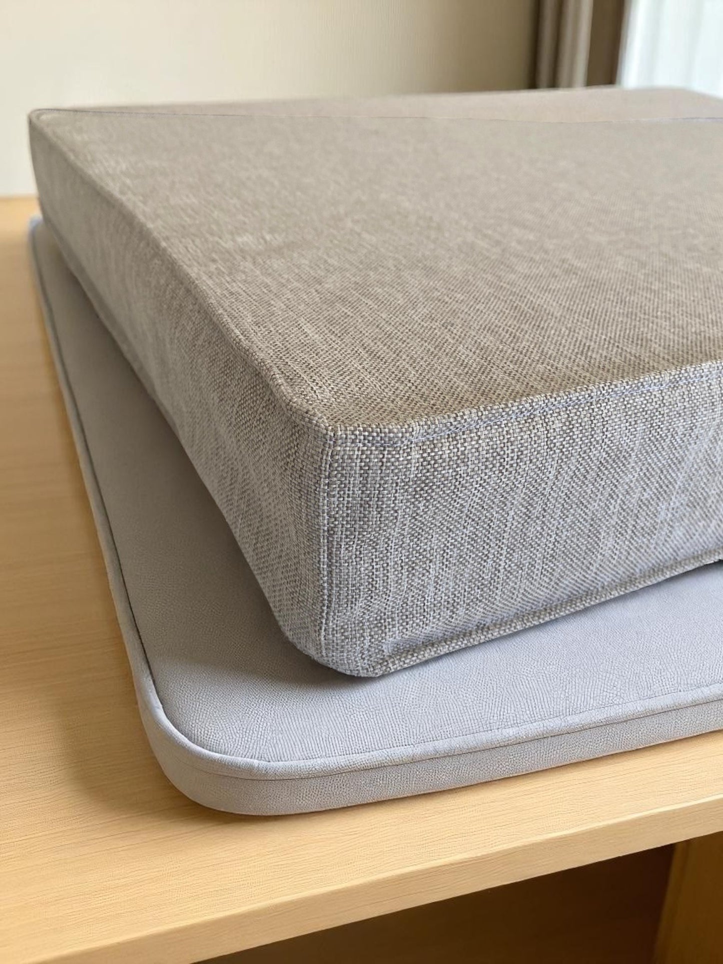 Custom Bench Cushion Covers - Window Seat, Indoor Bench, Floor Cushion, Seat Covers (Only Cover)