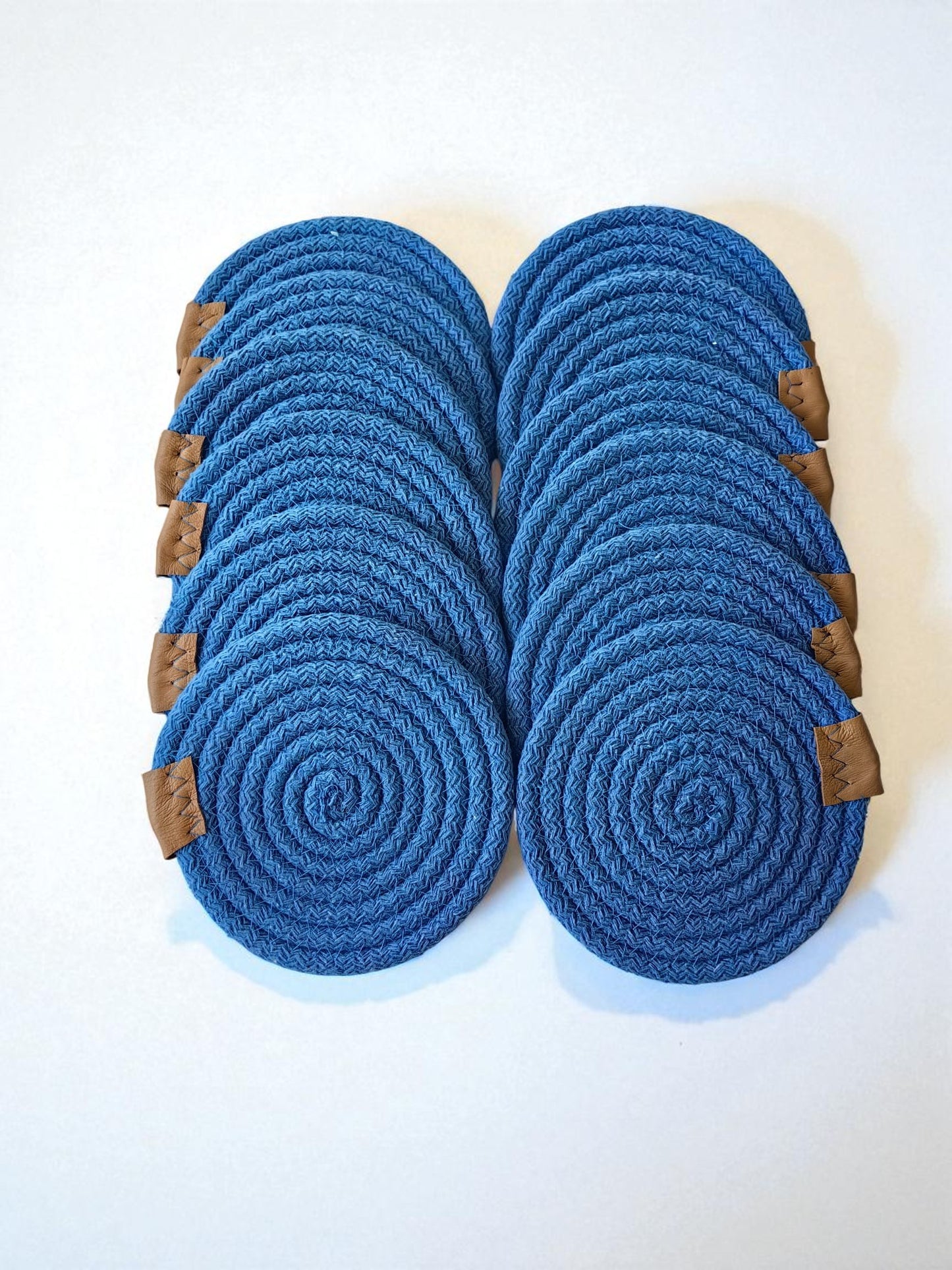 Cotton Rope Coasters - Set of Cotton Rope Coasters - Colorful Table Coasters for Dining Table & Kitchen Décor, Perfect Housewarming Gift