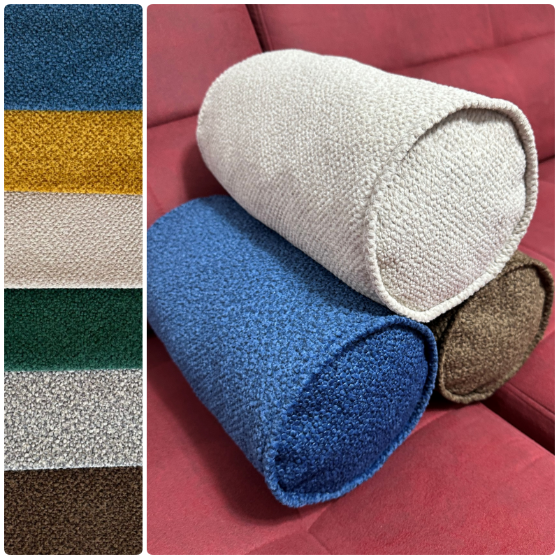 Custom Bolster Pillow Cover - Round Neckroll, Indoor Sofa & Throw Pillow, Custom Size Decorative Bolster