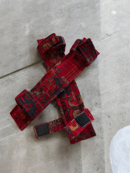 Kilim Designed Poang Armchair Slipcover with Footstool & Armrest Pads - Ethnic Pattern Seat Cover for Ikea Poäng