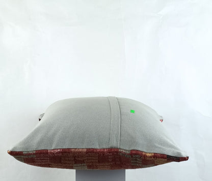 18"x18" Kilim Pillow Cover  Handmade Turkish Vintage Cushion Tribal Lumbar 2671