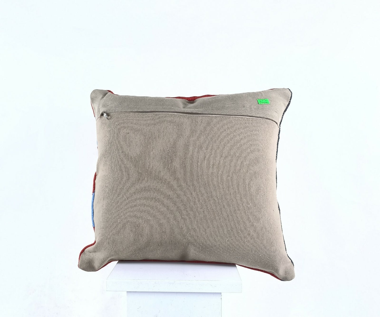  Turkish Kilim Pillow Cover 16x16 Home Decorative Wool Oushak Rug Cushion A515