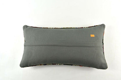 Kilim Lumbar Pillow Cover 10x20 Decorative Handmade Sofa Couch Cushion A2734