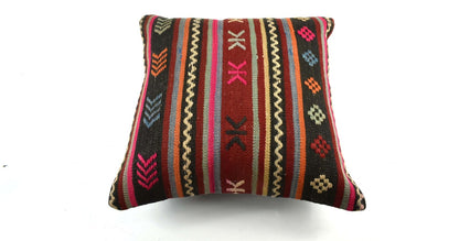 20x20 Kilim Pillow Cover Handmade Vintage Oushak Kilim Cushion Cover 3540