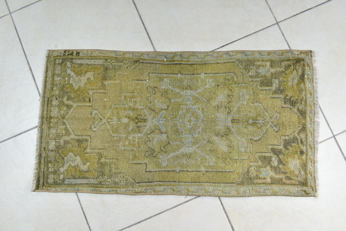 Anatolian Runner 3x1.5 ft Vintage Turkish Runner Oushak Runner Rug Y32