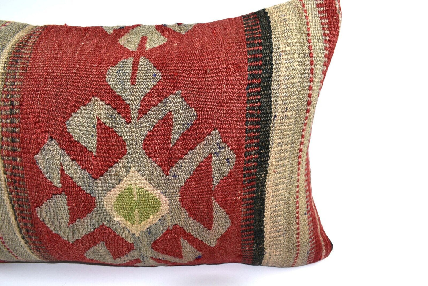 16x24 Kilim Pillow Cover Handmade Vintage Anatolian Lumbar Cushion Cover 4757