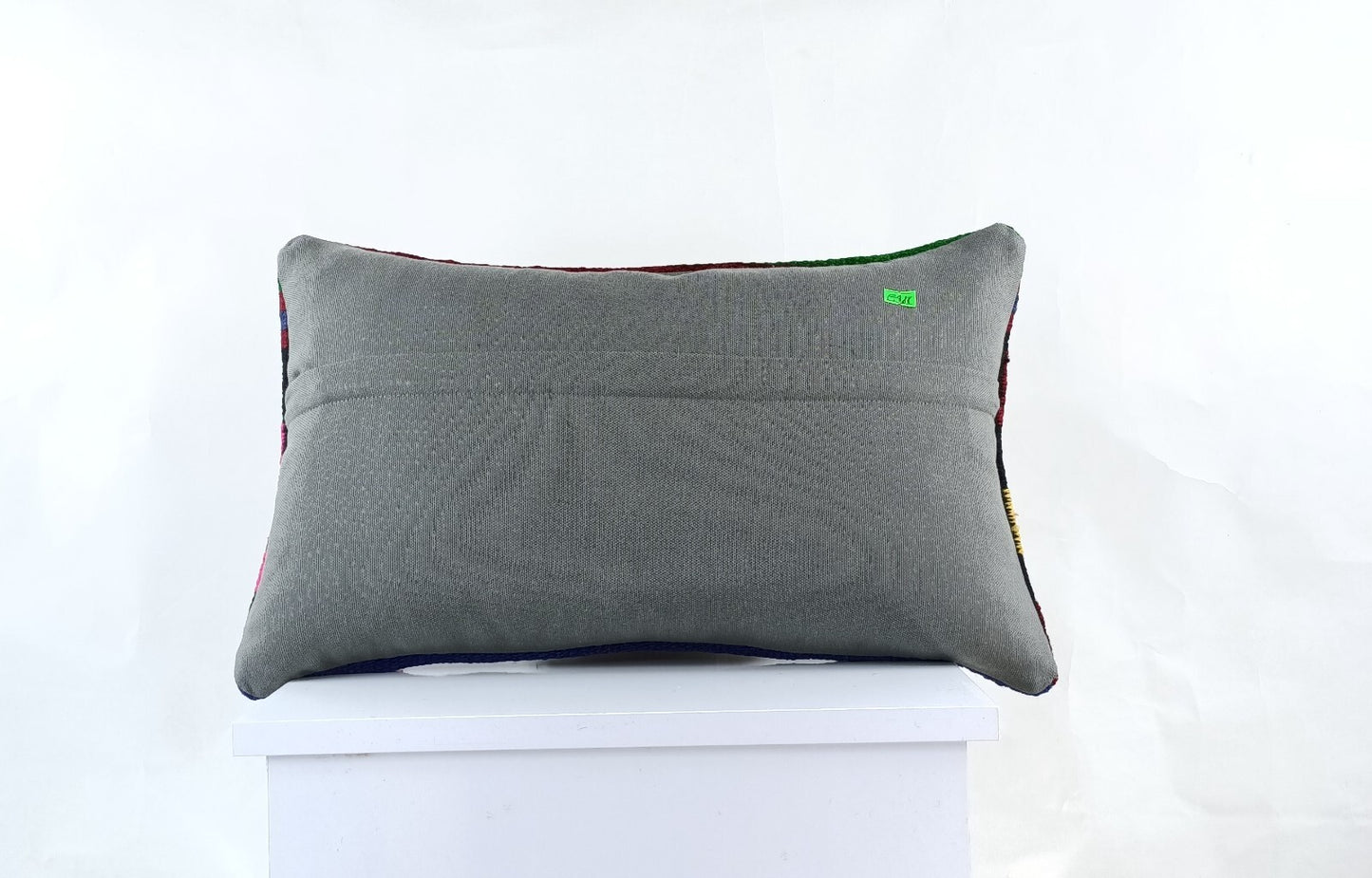 Kilim Pillow Cover 12x20 Turkish Handmade Sofa Couch Floor Lumbar Cushion E988