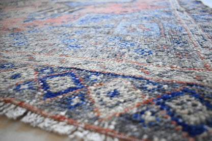 Vintage Oushak Rug 6.3x3.7 ft Turkish Floor Rug Faded Area Rug Oriental Rug U04