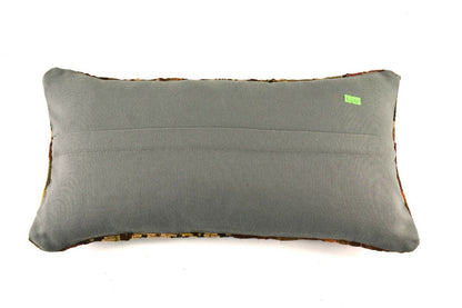 Kilim Lumbar Pillow Cover 10x20 Decorative Sofa Couch Handmade Cushion A2257