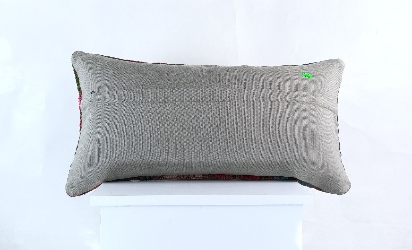 Handmade Turkish Kilim Pillow Cover 12x24 Ethnic Boho Sofa Lumbar Cushion E1015