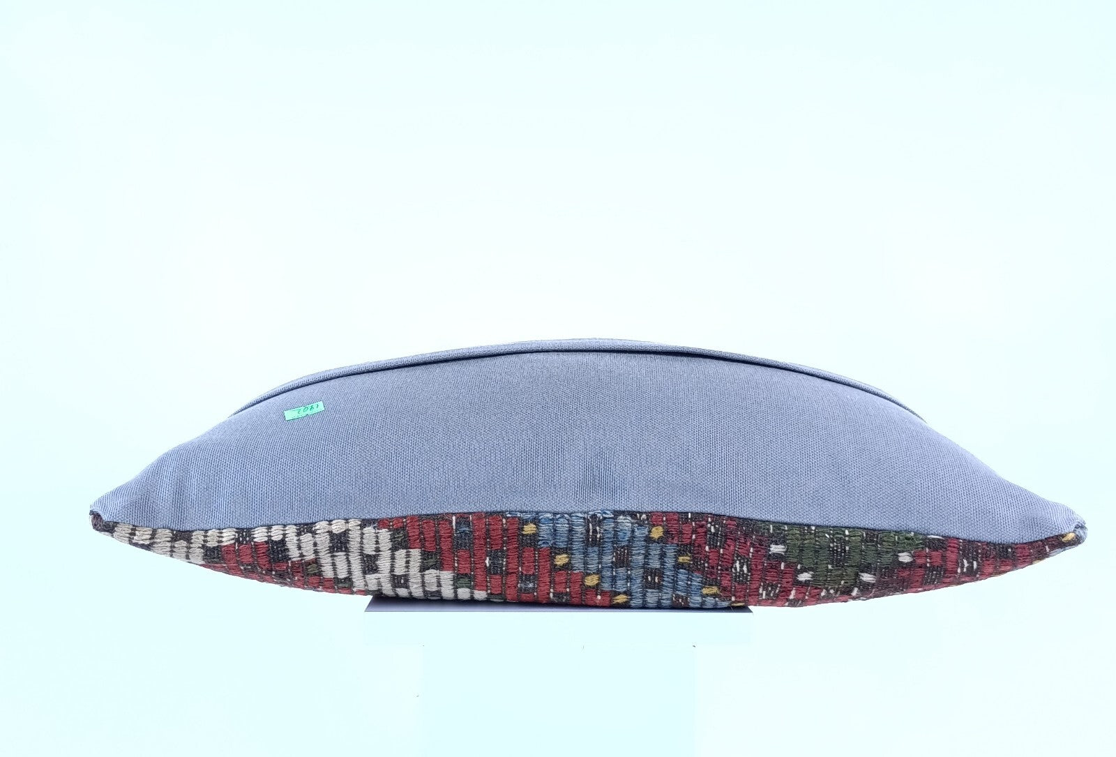 Kilim Pillow Cover 12x20 Handmade Turkish Rug Boho Ethnic Lumbar Cushion 1902