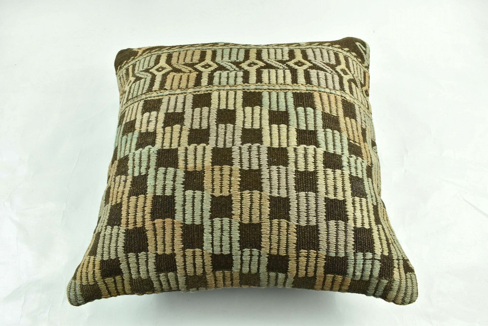 20x20 Kilim Pillow Cover Handmade Vintage Oushak Kilim Cushion Cover A1906