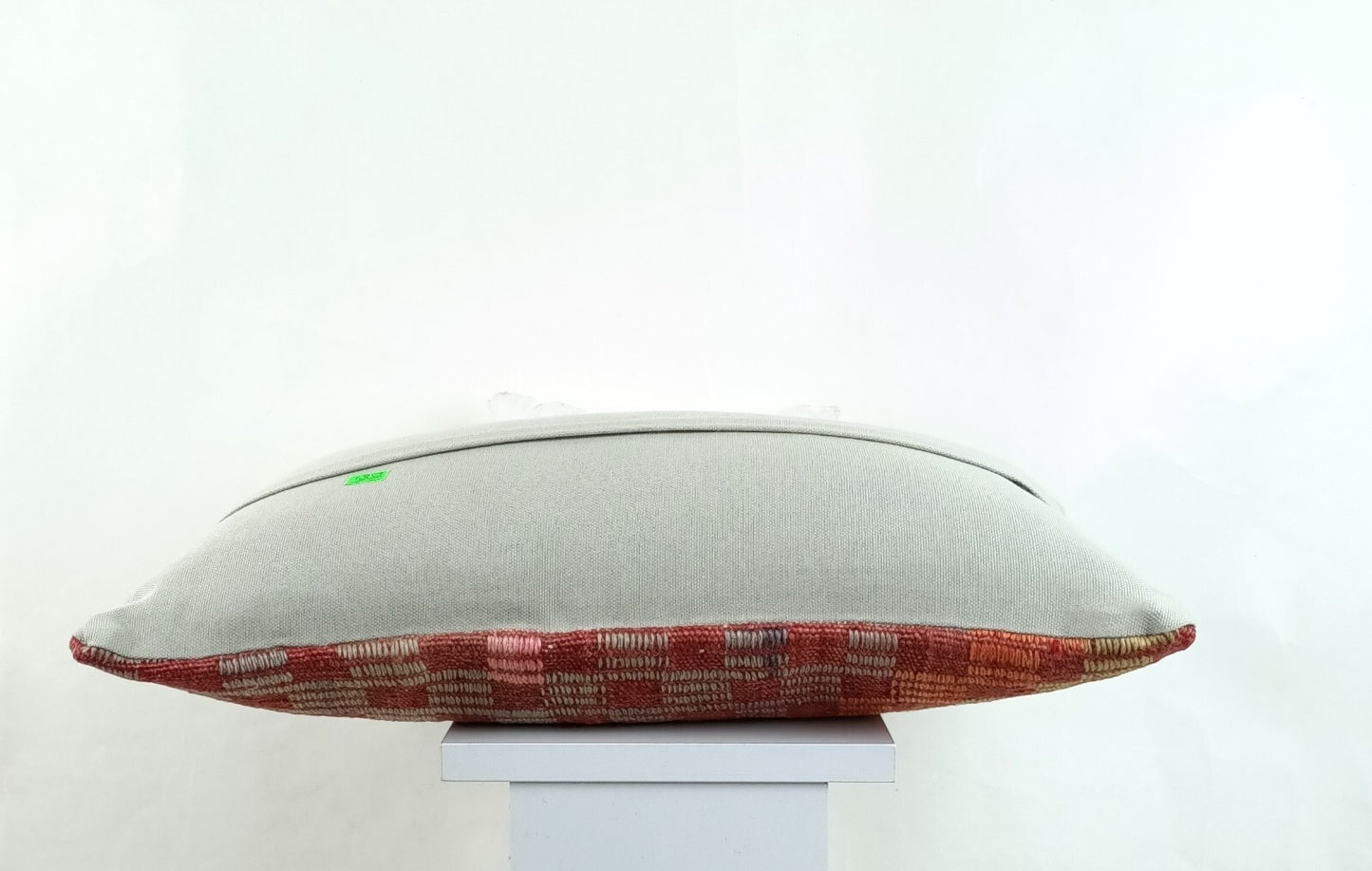 Kilim Pillow Cover 12x20 Handmade Turkish Rug Boho Ethnic Lumbar Cushion 2584