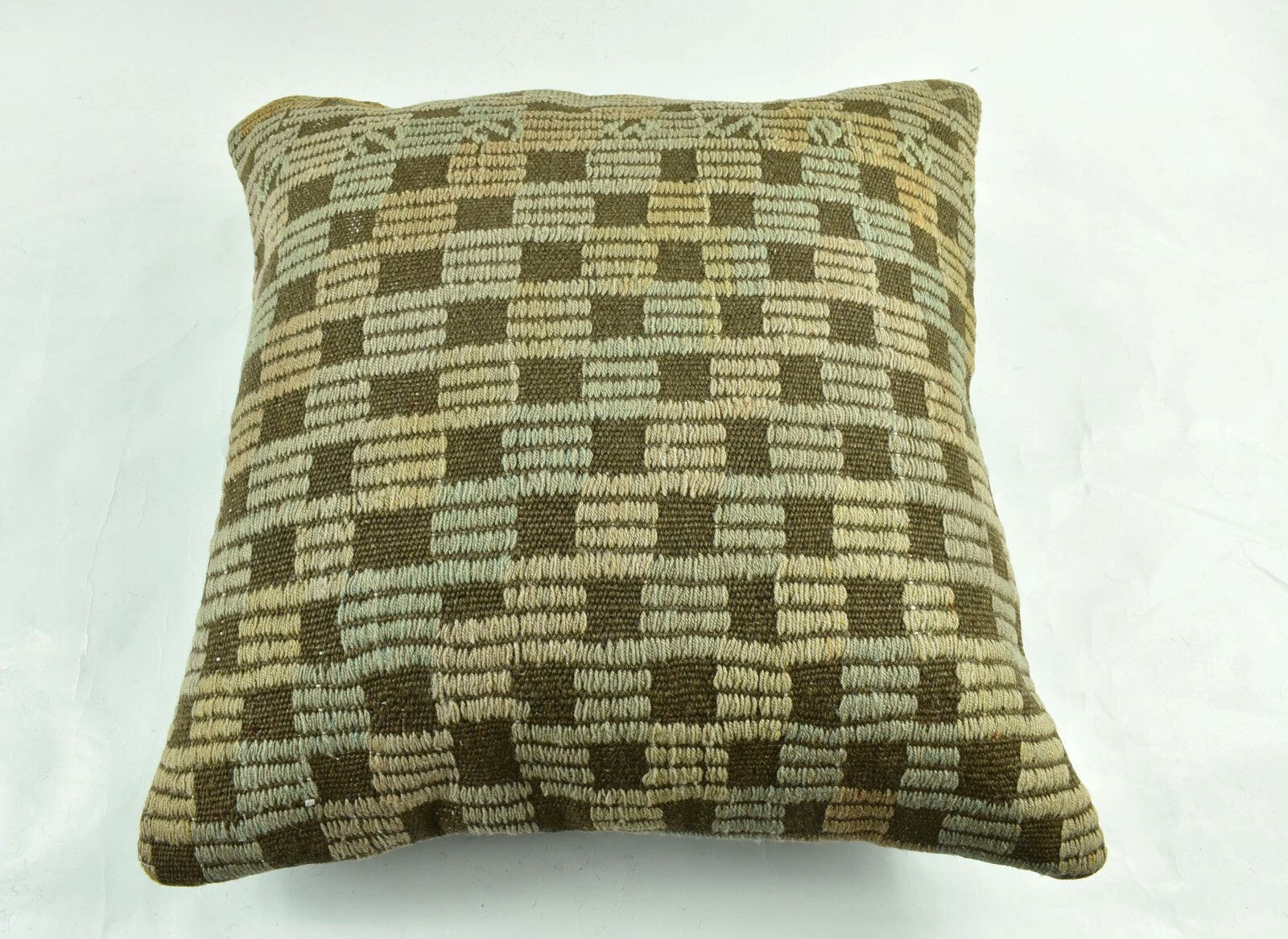 Kilim Pillow Cover 20x20 Home Decorative Handmade Ethnic Oushak Rug Pillow A1880