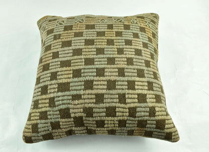 Kilim Pillow Cover 20x20 Home Decorative Handmade Ethnic Oushak Rug Pillow A1880