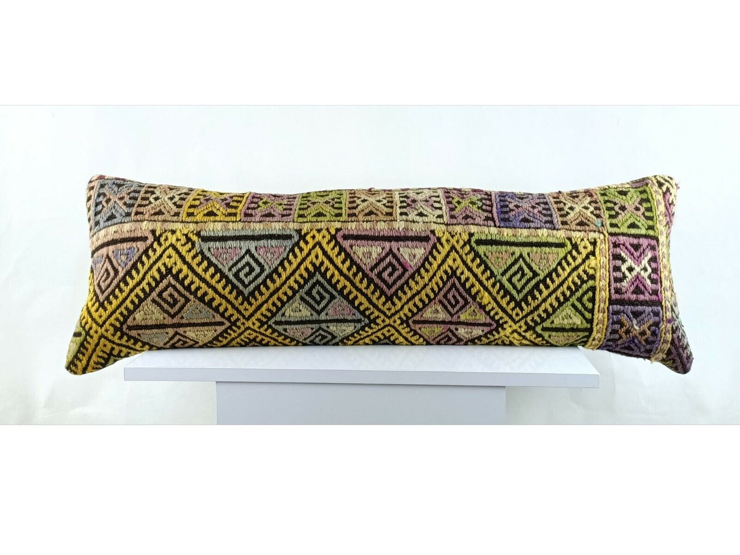 Kilim Pillow Cover 12x36 Home Decorative Handmade Ottoman Long Lumbar  A1546