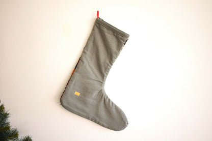 Rug Christmas Stocking Vintage Stocking Holiday Stocking Gift Stocking S287