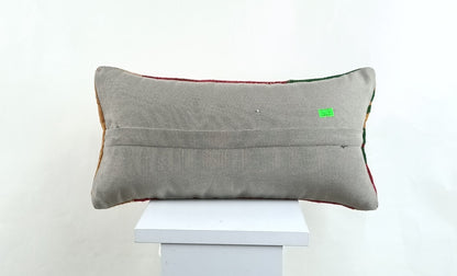 Turkish Cushion Cover 8"x16" Handmade Vintage Boho Ethnic Throw Pillow Case 2617