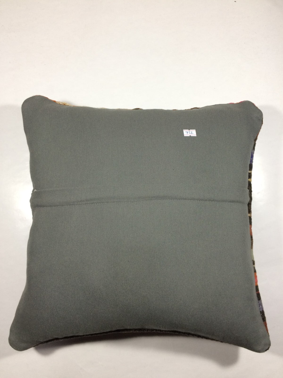 18"x18" Kilim Pillow Cover  Handmade Turkish Vintage Cushion Tribal Lumbar 721