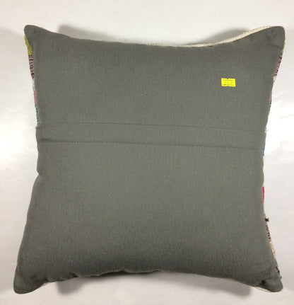 18"x18" Kilim Pillow Cover  Handmade Turkish Vintage Cushion Tribal Lumbar 227