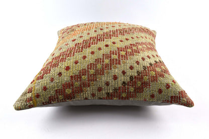 20x20 Kilim Pillow Cover Handmade Vintage Oushak Kilim Cushion Cover 4693