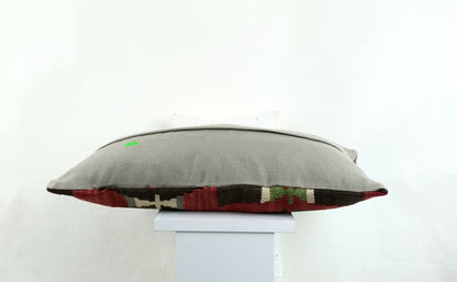 Kilim Lumbar Pillow Cover 10x20 Decorative Sofa Couch Handmade Cushion A1351