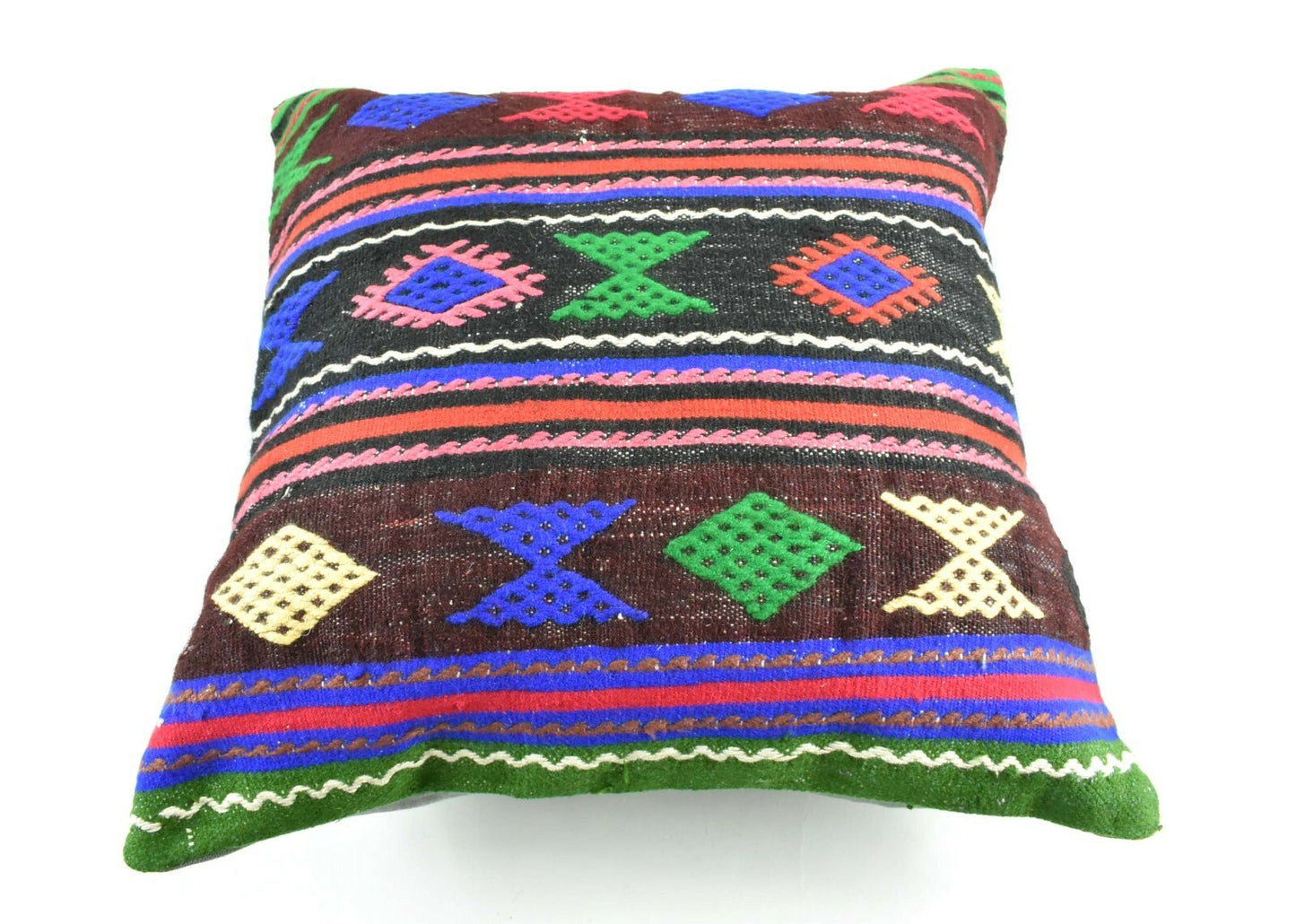 Kilim Pillow Cover 20x20 Home Decorative Handmade Ethnic Oushak Rug Pillow A1886