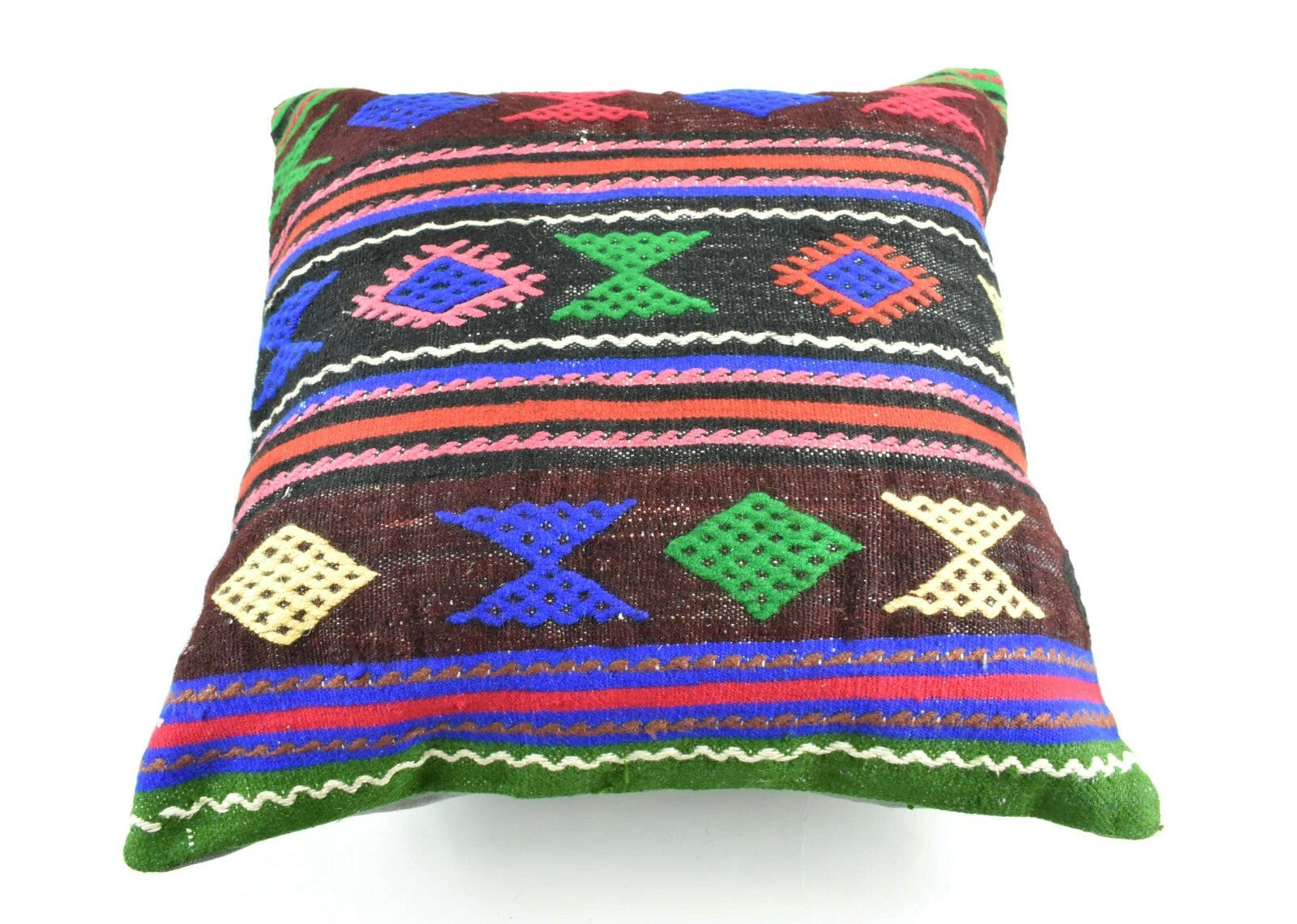 Kilim Pillow Cover 20x20 Home Decorative Handmade Ethnic Oushak Rug Pillow A1886