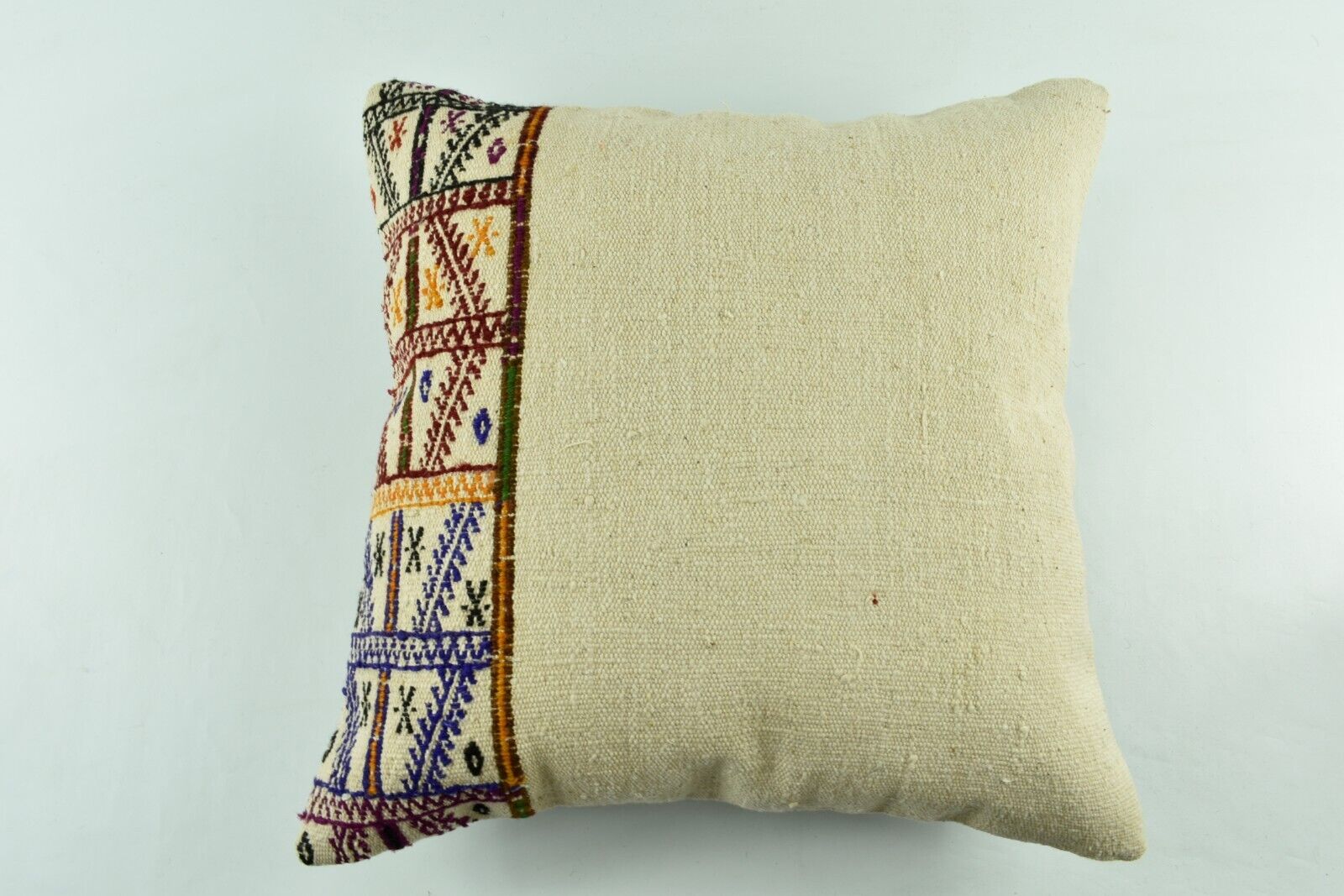 20x20 Kilim Pillow Cover Handmade Vintage Oushak Kilim Cushion Cover 4121