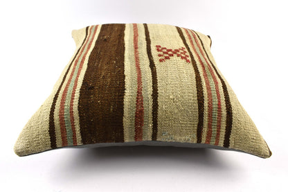 20x20 Kilim Pillow Cover Handmade Vintage Oushak Kilim Cushion Cover 4658