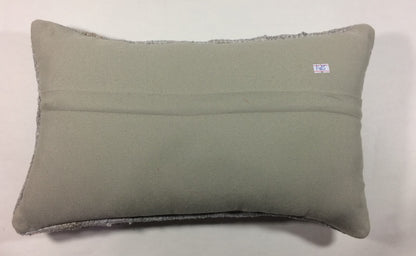 Kilim Pillow Cover 12x20 Handmade Turkish Rug Boho Ethnic Lumbar Cushion 1485