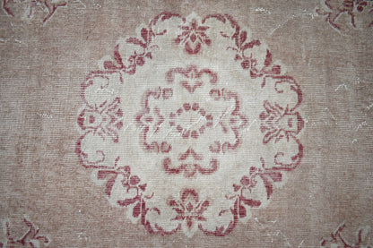 Oushak Runner 10x2.6 ft Handwoven Turkish Runner Vintage Runner Floor Rug R05