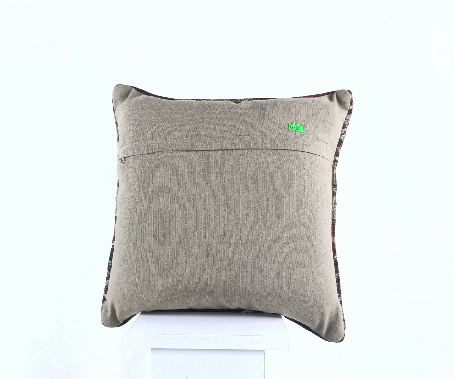  Turkish Kilim Pillow Cover 16x16 Home Decorative Wool Oushak Rug Cushion A518