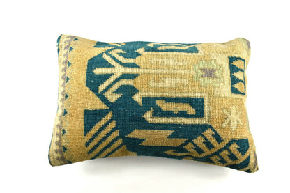 16x24 Kilim Pillow Cover Handmade Vintage Anatolian Lumbar Cushion Cover A2685
