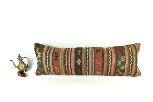 12x36 Kilim Pillow Cover Home Decorative Handmade Vintage Long Lumbar A2058