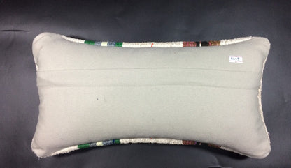 Turkish Cushion Cover 8"x16" Handmade Vintage Boho Ethnic Throw Pillow Case 1459