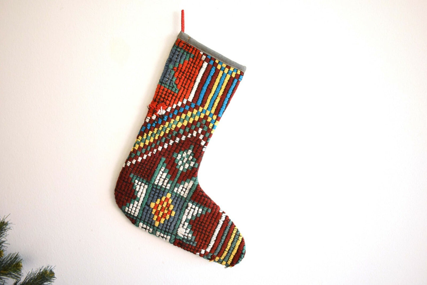 Kilim Christmas Stocking Vintage Stocking Gift Stocking  Xmas Socks S270