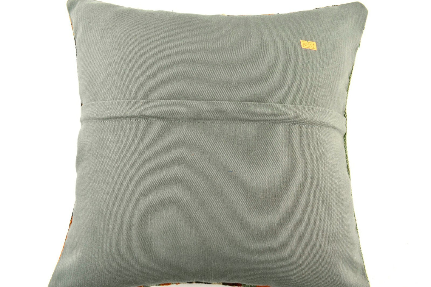 18x18 Kilim Pillow Cover Handknotten Vintage Pillow Oushak Kilim Pillow  A2855