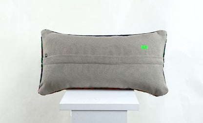 Turkish Cushion Cover 8"x16" Handmade Vintage Boho Ethnic Throw Pillow Case 2625