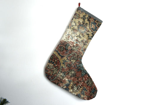 Kilim Christmas Stocking Vintage Rug Stocking Ethnic Decorative Xmas Socks S570
