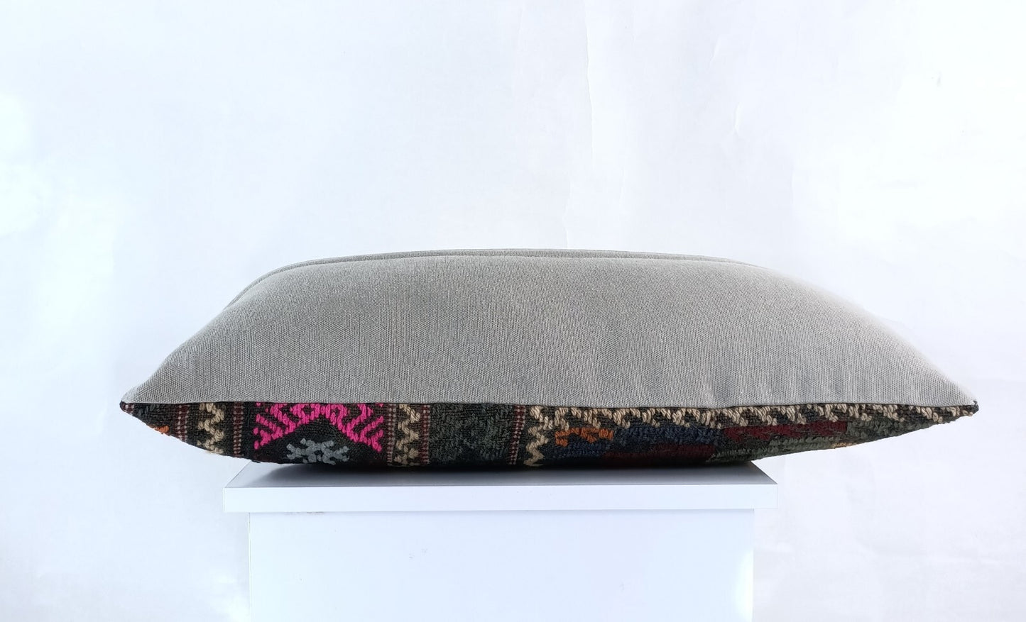 12x24 Kilim Lumbar Cushion Cover Turkish Tribal Vintage Ethnic Pillow E909