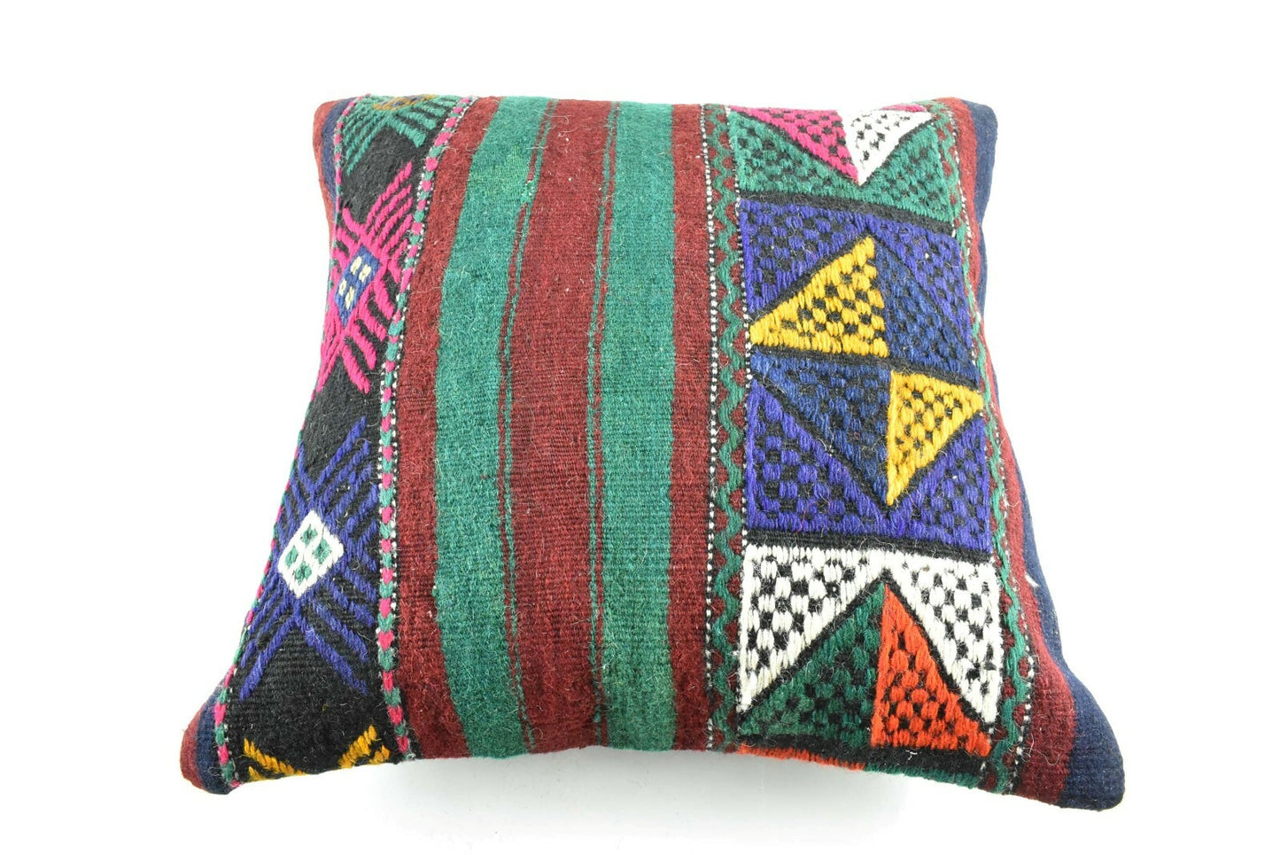 Kilim Pillow Cover 20x20 Home Decorative Handmade Ethnic Oushak Rug Pillow A1883