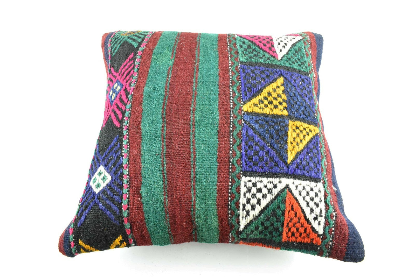 Kilim Pillow Cover 20x20 Home Decorative Handmade Ethnic Oushak Rug Pillow A1883