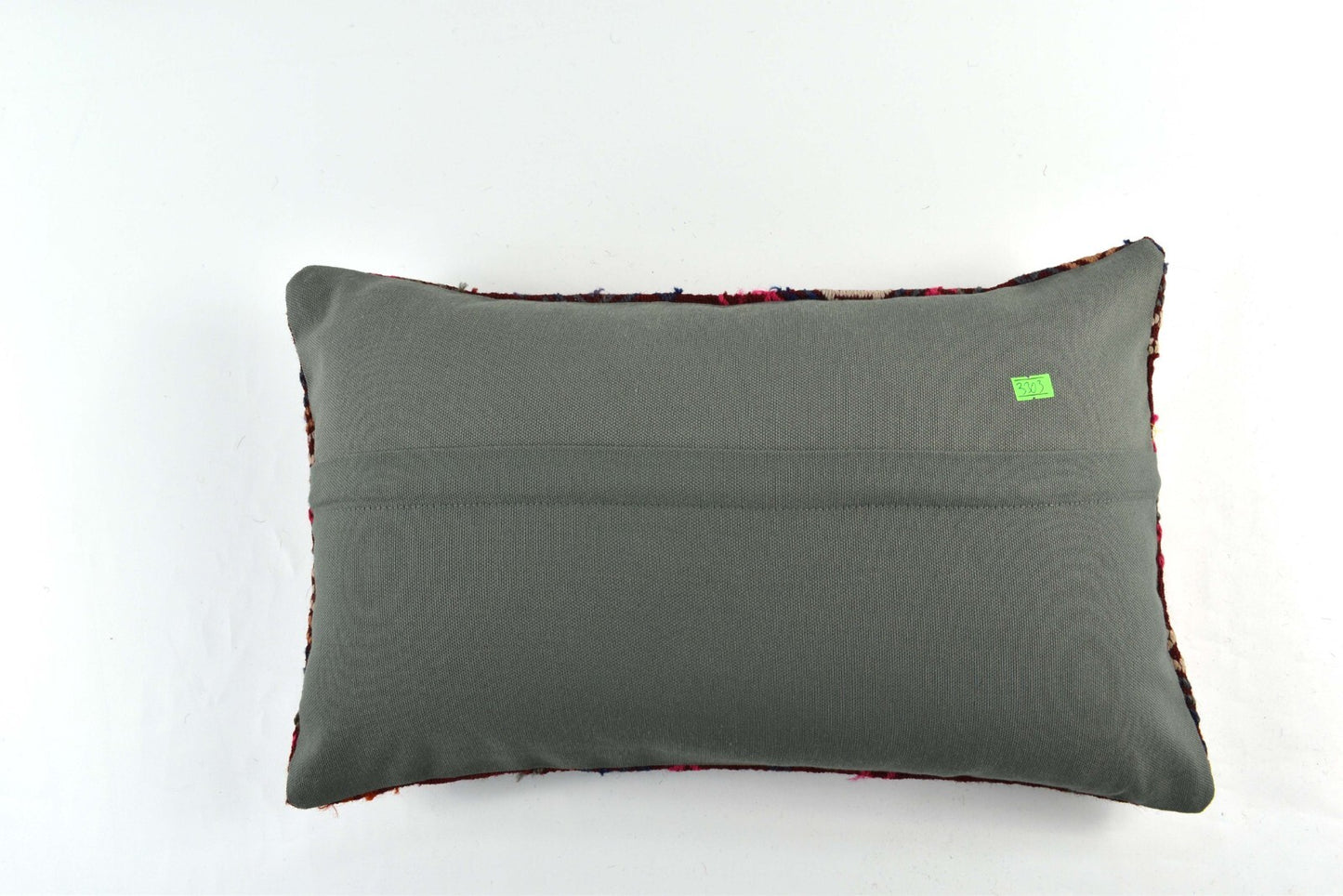 Kilim Pillow Cover 12x20 Handmade Turkish Rug Boho Ethnic Lumbar Cushion 3303