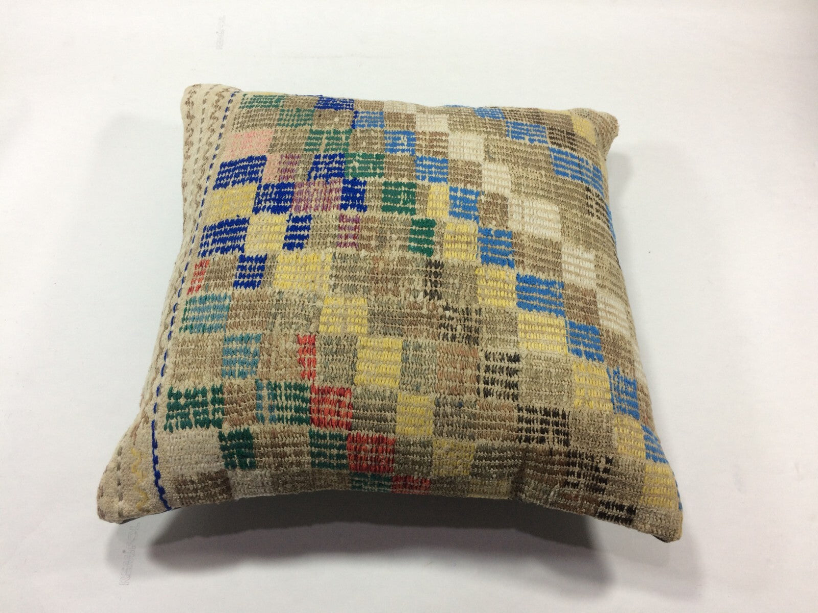 18"x18" Kilim Pillow Cover  Handmade Turkish Vintage Cushion Tribal Lumbar 1262
